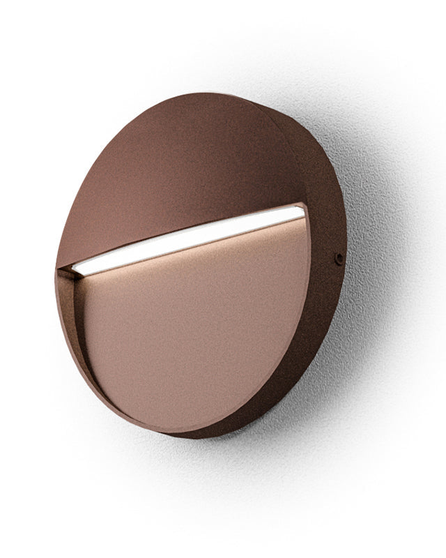 Segnapasso LED da esterno 3W 4000K IP65 antracite/bianco/marrone Marrone