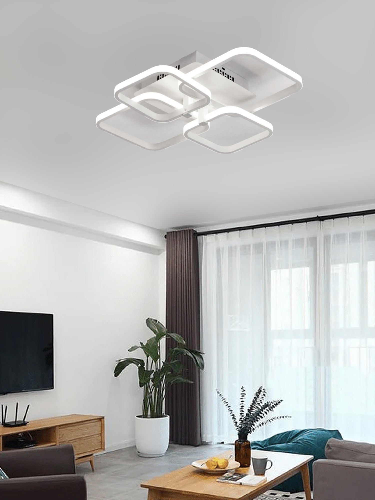 GIULIA QUADRO 8199-4 Lampadario LED a Soffitto Immagine principale del prodotto