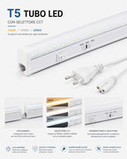 T5 Tubo LED Reglette 90cm Collegabile