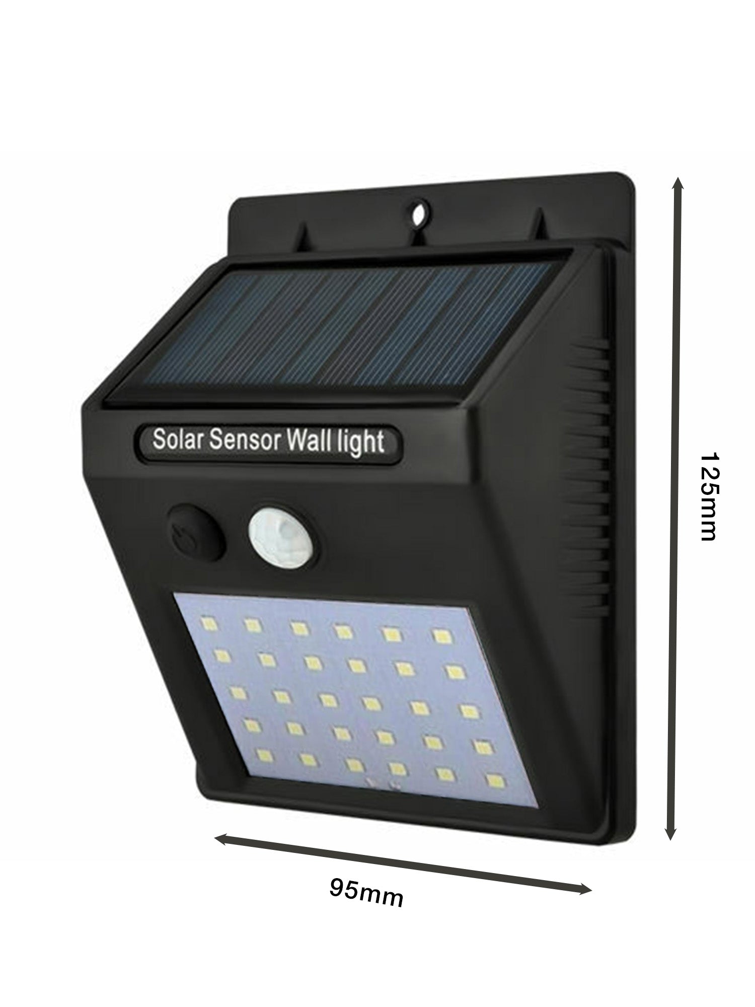 APPLIQUE LED SOLARE GIARDINO 30 SMD CON SENSORE DI MOVIMENTO E CREPUSCOLARE