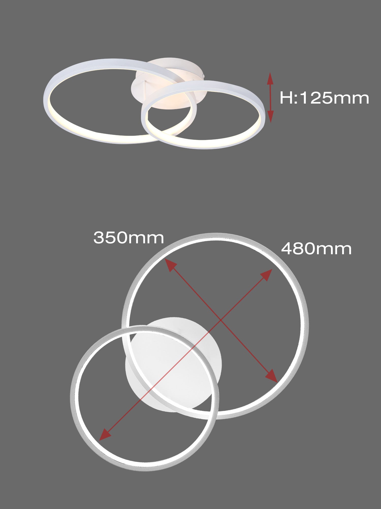Elisa ORBITA 2 30w Lampadario LED a Soffitto