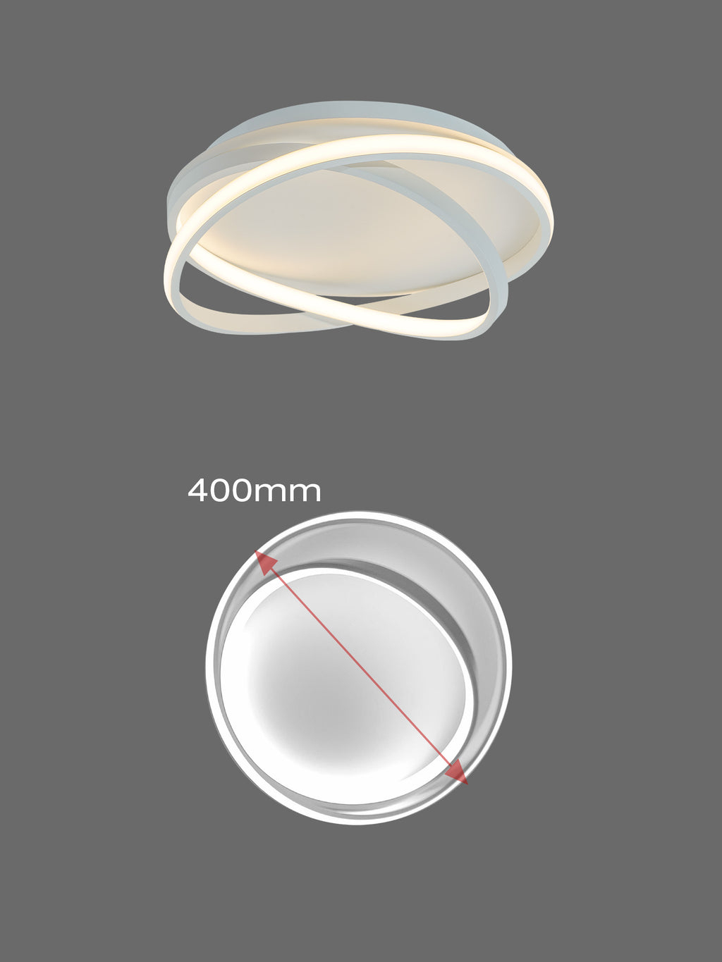 Elisa VORTICE 2 40w Lampadario LED a Soffitto