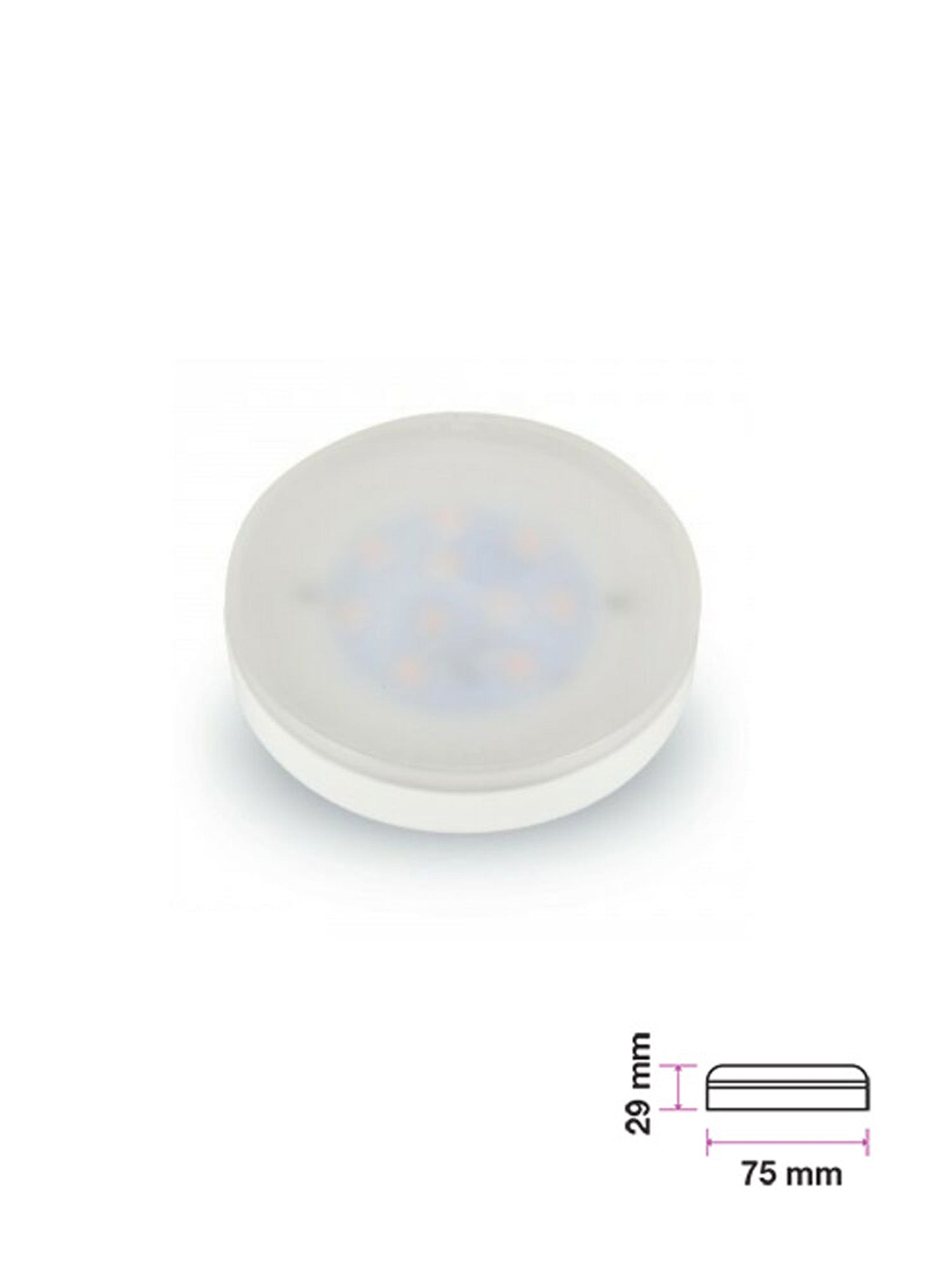Lampadina LED 7W GX53 Plastic Bianco Immagine principale del prodotto