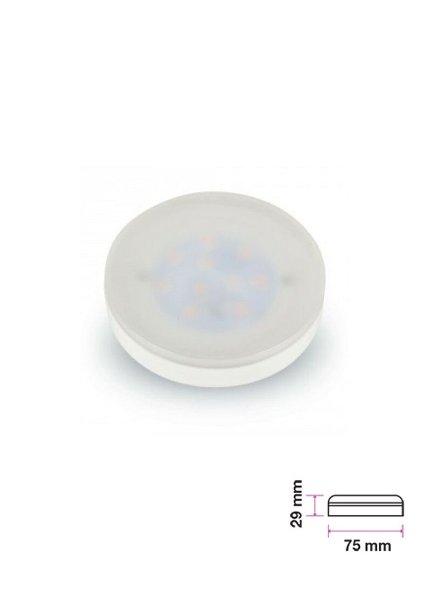 Lampadina LED 7W GX53 Plastic Bianco