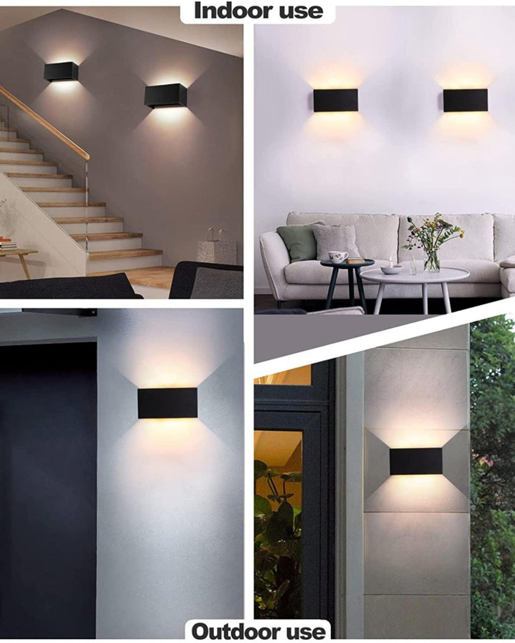 Applique LED per interno 24W CCT fascio regolabile IP44