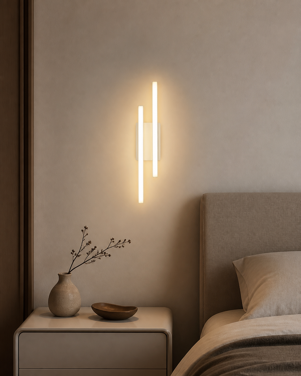 Linea2 Applique LED 10W Bianco/Nero - Bianco - Ambiente