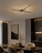 Linea4 Bianco/Nero 40W Lampadario LED a Soffitto - Nero - Ambiente