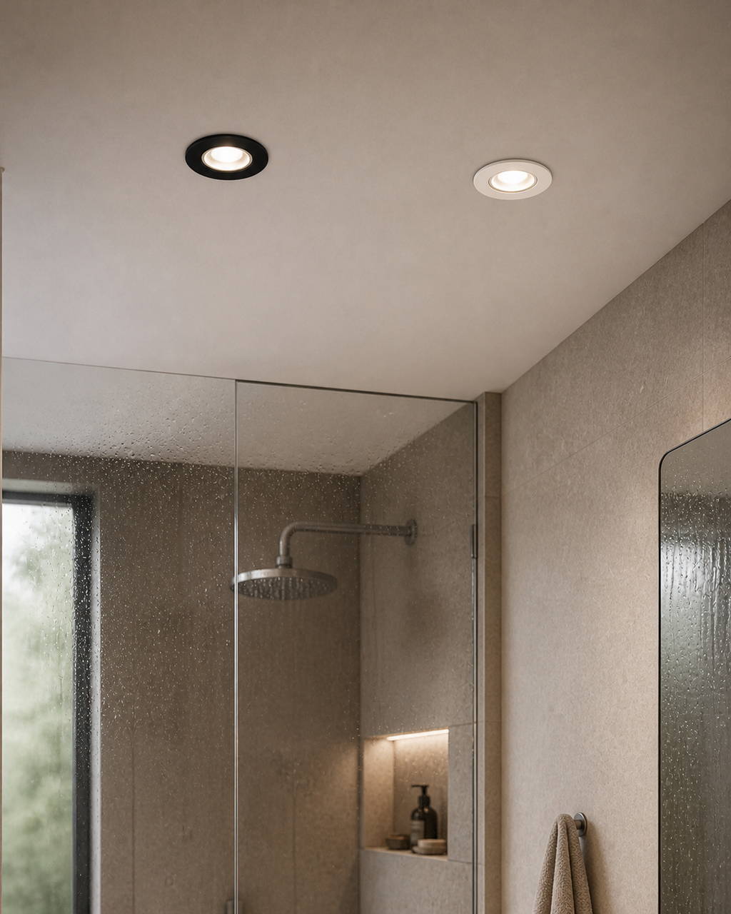 Ghiera rotonda da incasso IP44 per GU10 - Ambiente bagno