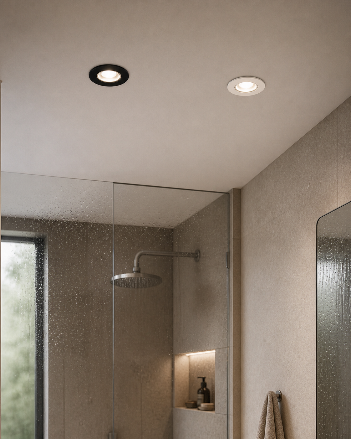 Ghiera rotonda da incasso IP44 per GU10 - Ambiente bagno