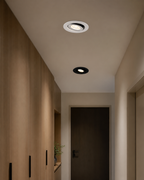 Ghiera rotonda orientabile da incasso per GU10 Ø100 mm nera - Ambiente interno