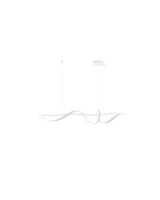 Onda 4 Bianco/Nero 32W Lampadario LED a Soffitto - Bianco - Prodotto