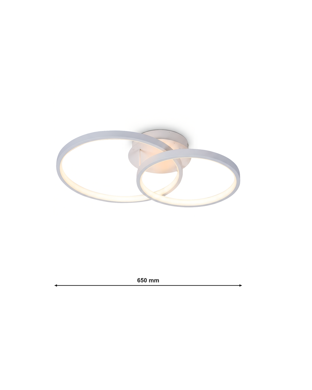 Orbita M Bianco 50W Lampadario LED a Soffitto - Dimensioni