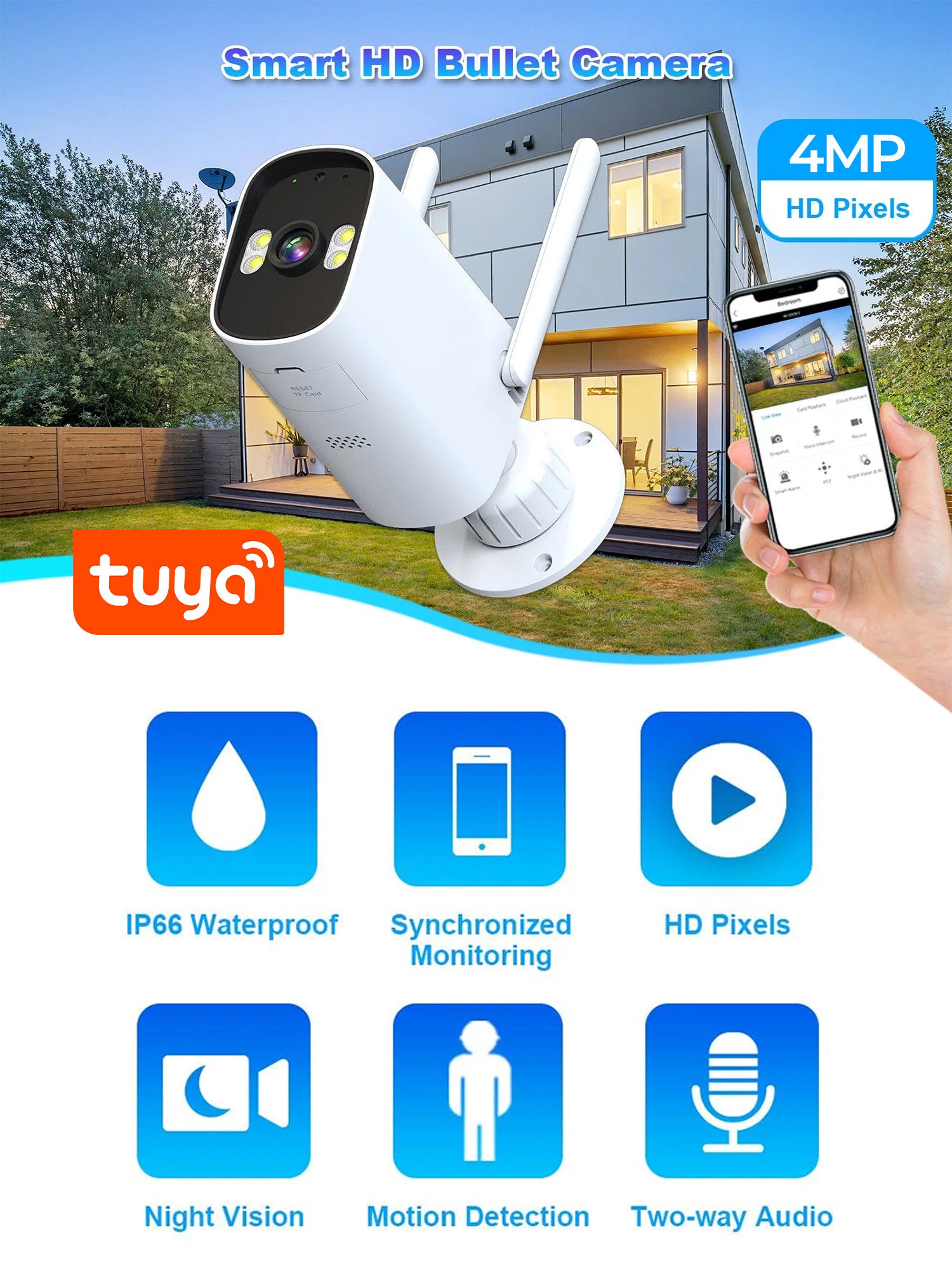 Telecamera di Sorveglianza Intelligente SMART TV-Q32-4MP Immagine secondaria del prodotto