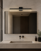 Specchio Applique LED 10W Bianco/Nero - Nero - Ambiente
