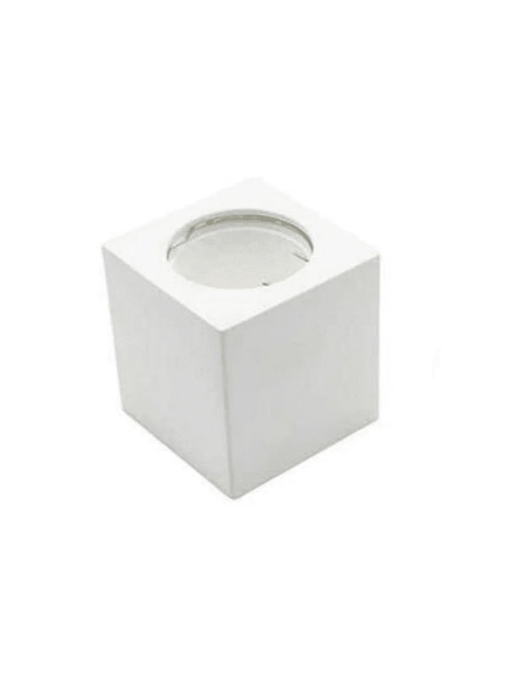 PORTA FARETTO QUADRATO IN GESSO