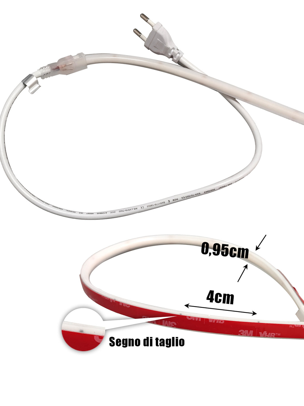 10 Metri Striscia LED COB 220V 2025 288LED/m IP65