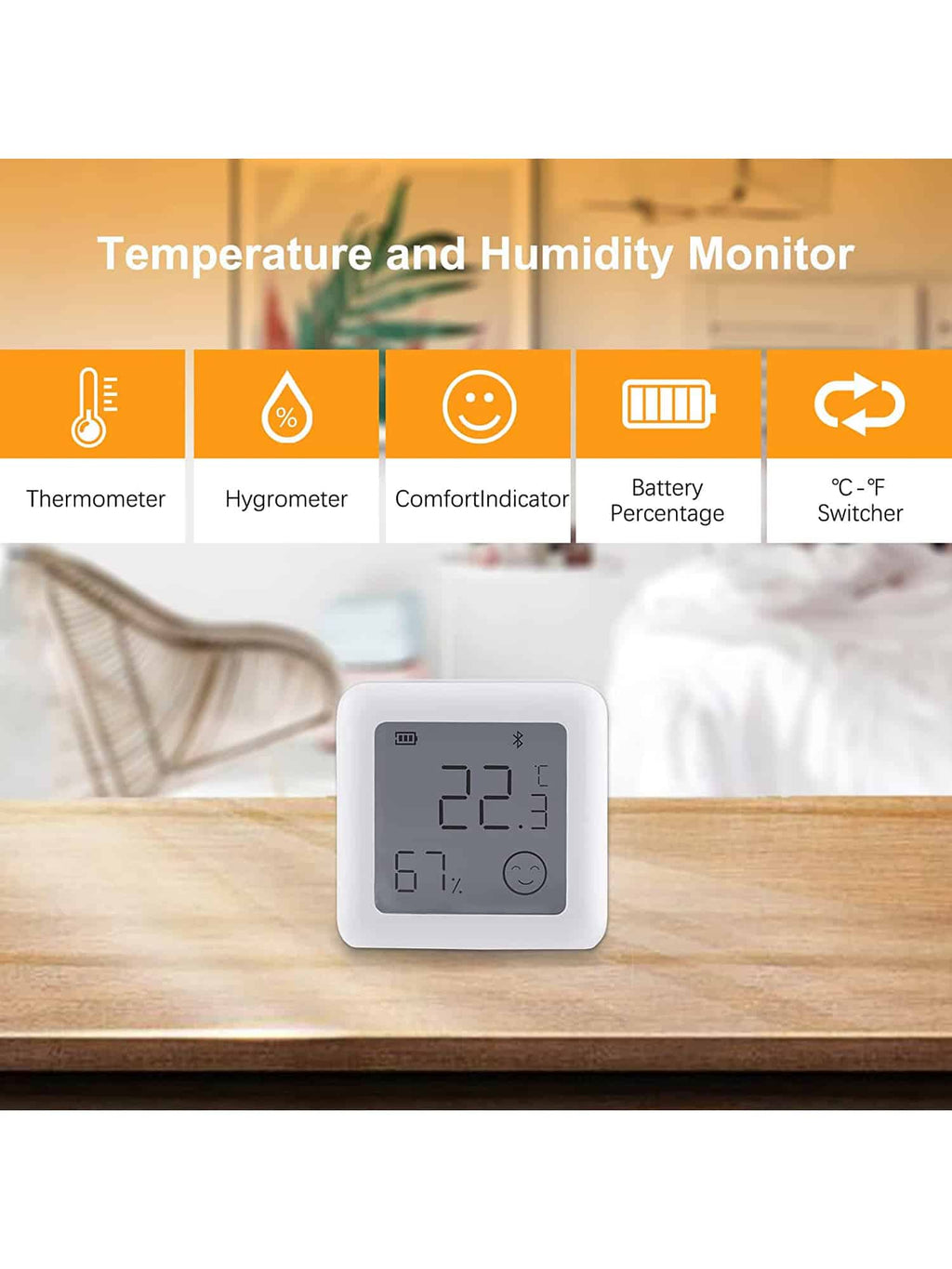 Sensore di Temperatura E Umidita’ Bluetooth Xz-wsd03