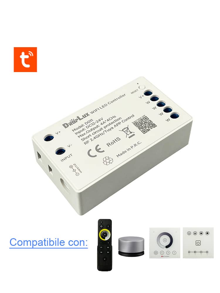 Controller Led WIFI Dimmer Compatibile con Telecomando e App Tuya D011 –  Luminia Led