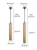 Pendente Led Tubo Evo Oro 5w