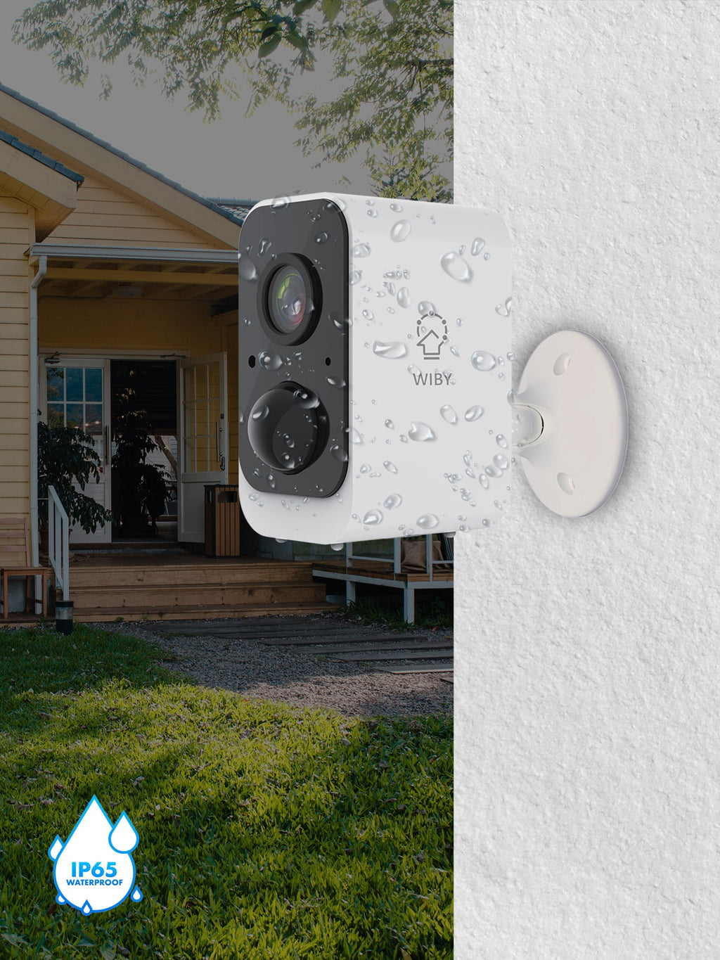 Telecamera di Sorveglianza Intelligente con Batterie Ricaricabile JS-CB2