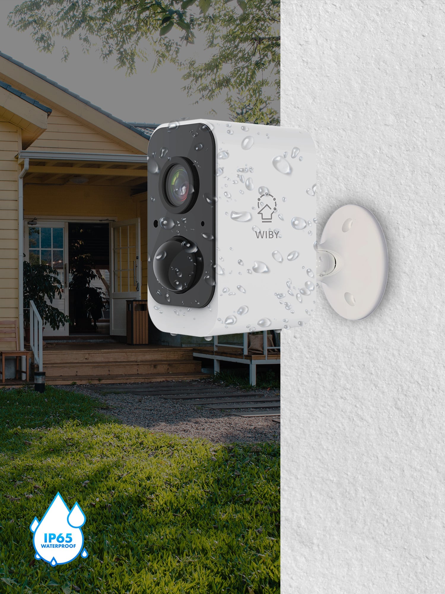 Telecamera di Sorveglianza Intelligente con Batterie Ricaricabile JS-CB2