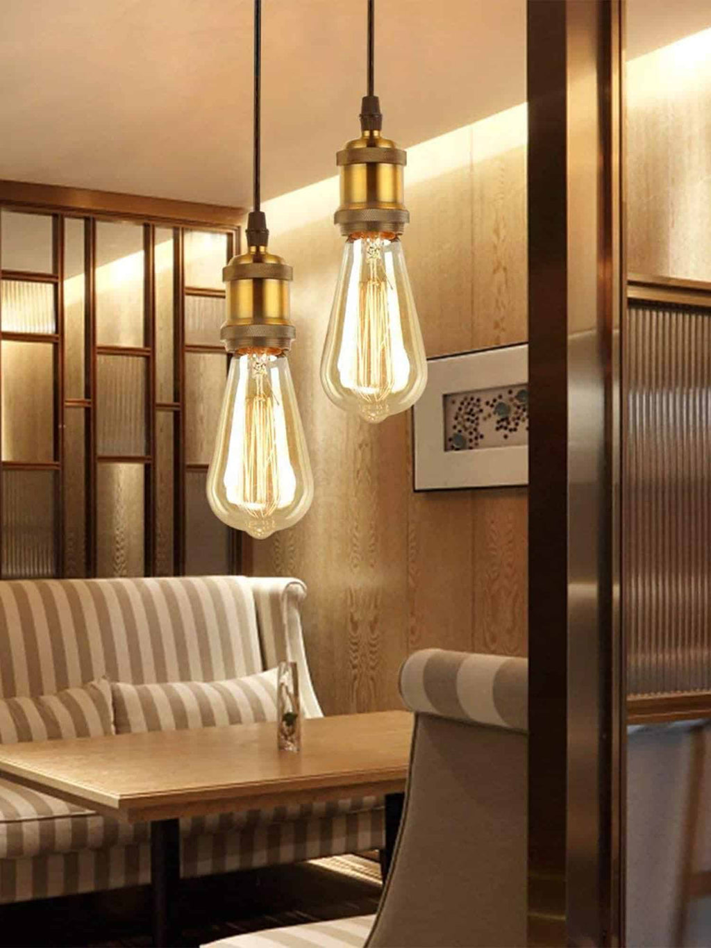 Vintage Pendente Portalampada E27 3 Colori