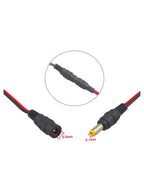 DC Connettore di Alimentazione Maschio Femmina con Cavo 4 pezzi