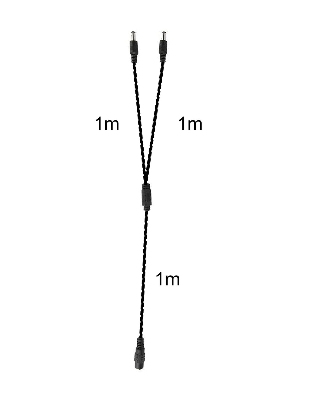 Cavo Sdoppiatore DC 1 Femmina a 2 Maschio 2m