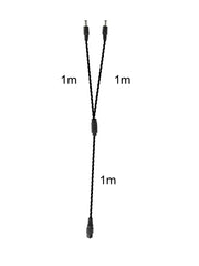 Cavo Sdoppiatore DC 1 Femmina a 2 Maschio 2m