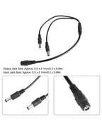 Cavo Sdoppiatore DC 1 Femmina a 2 Maschio 2m