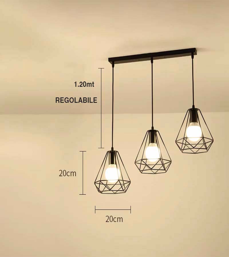 Lampadario a Sospensione Nero FEEL 1465