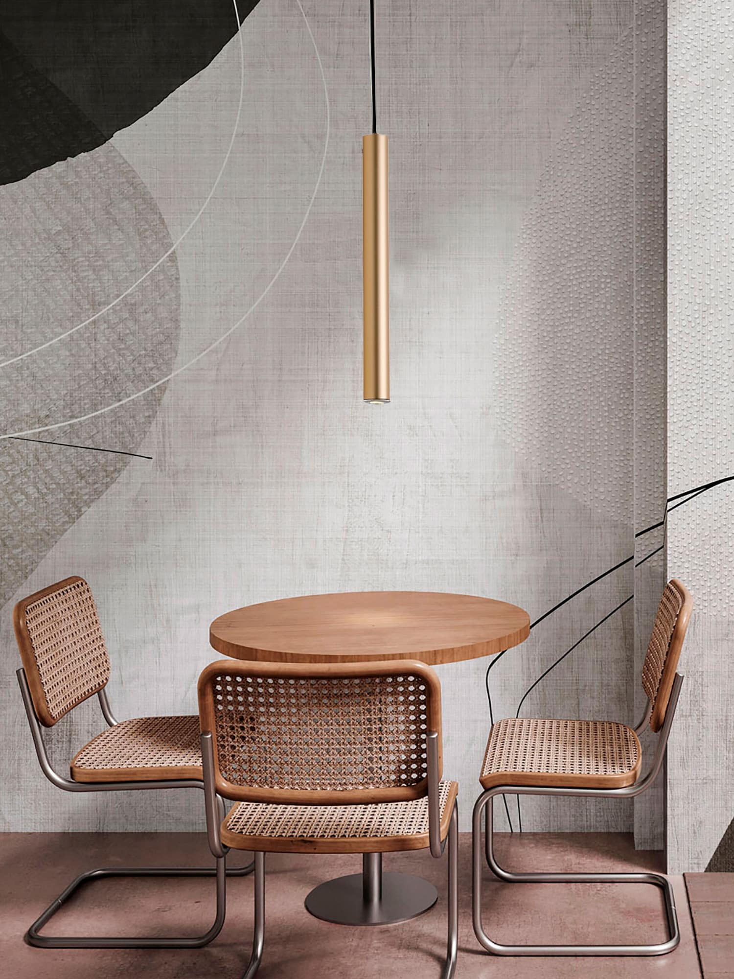 Pendente Led Tubo Evo Oro 5w