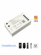 Controller Led WIFI RBGW Compatibile con Telecomando e App Tuya D016