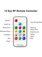 RGB IC LED Controller con Telecomanda 14Key