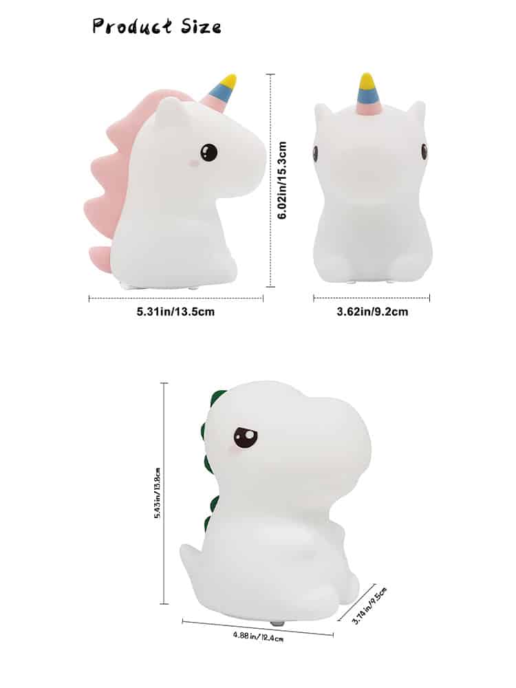 Luce Notturna Baby 16 Colori Tap Control Ricaricabile USB 3in1