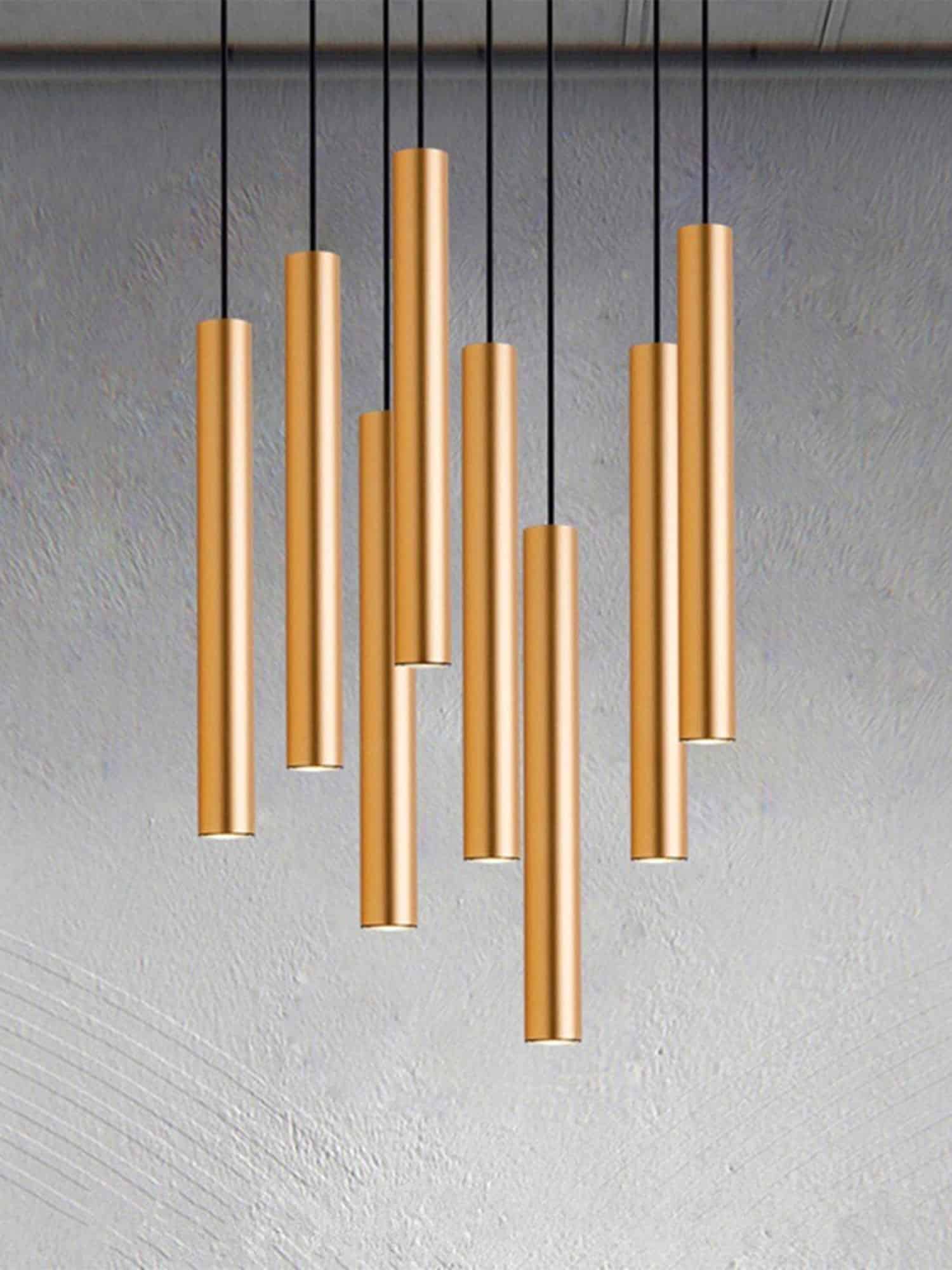 Pendente Led Tubo Evo Oro 5w