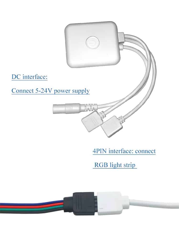 Striscia RBG LED Controller Wi-Fi App Controllo