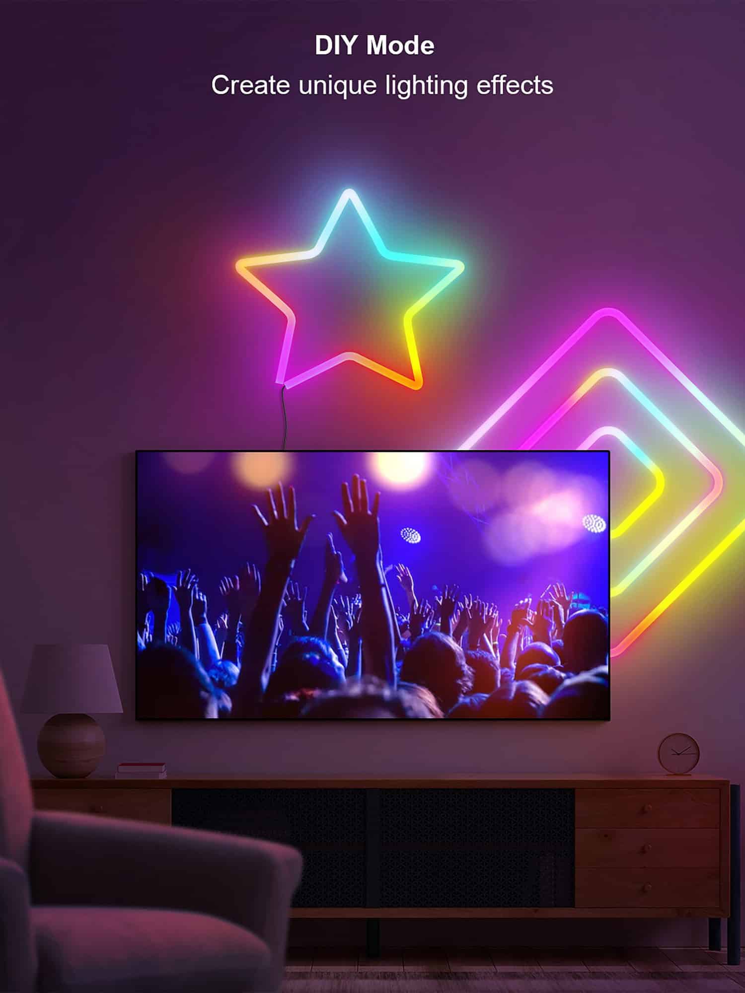 Strisce LED Neon FLEX RGBIC Intelligenti Wifi 5m