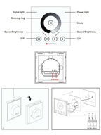 Telecomando da Parete DIM Full Touch 