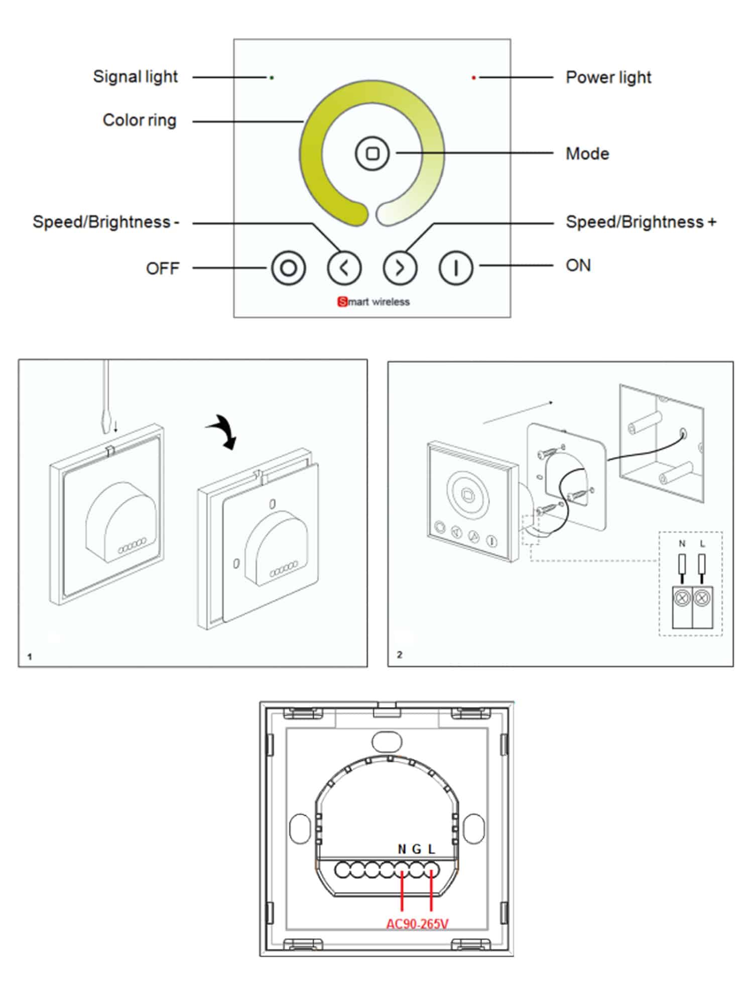 Telecomando da Parete CCT Full Touch Immagine secondaria del prodotto