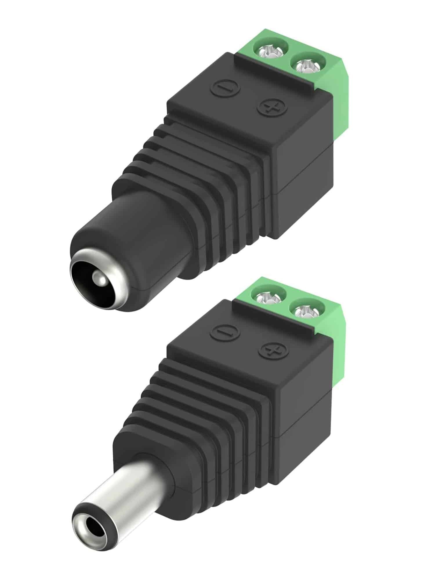 DC Connettore di Alimentazione Maschio Femmina 5,5 mm x 2,1 mm 12 V Presa Jack di Alimentazione Immagine principale del prodotto