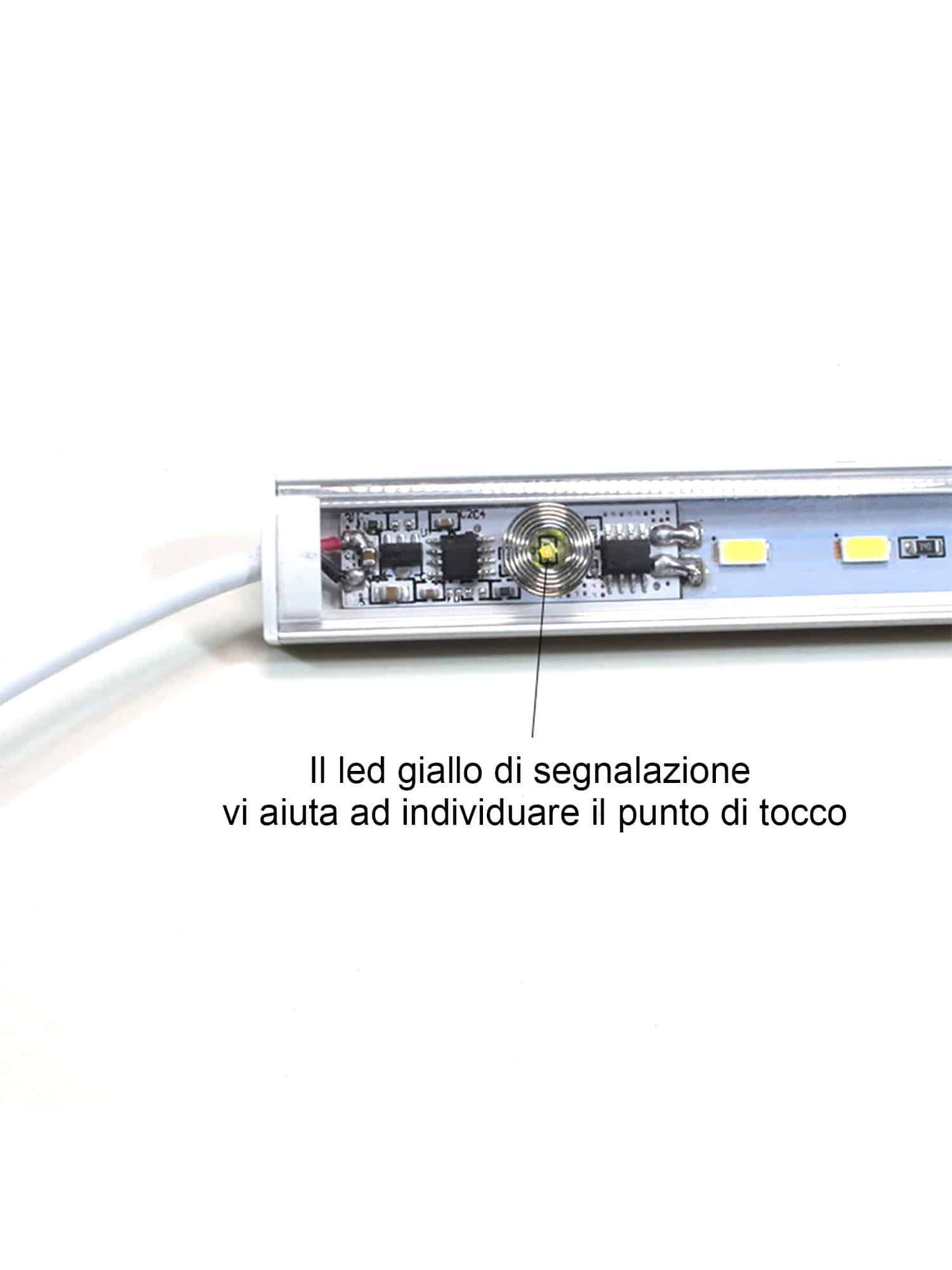 Interruttore Touch dimmer per Profilo Alluminio Immagine secondaria del prodotto