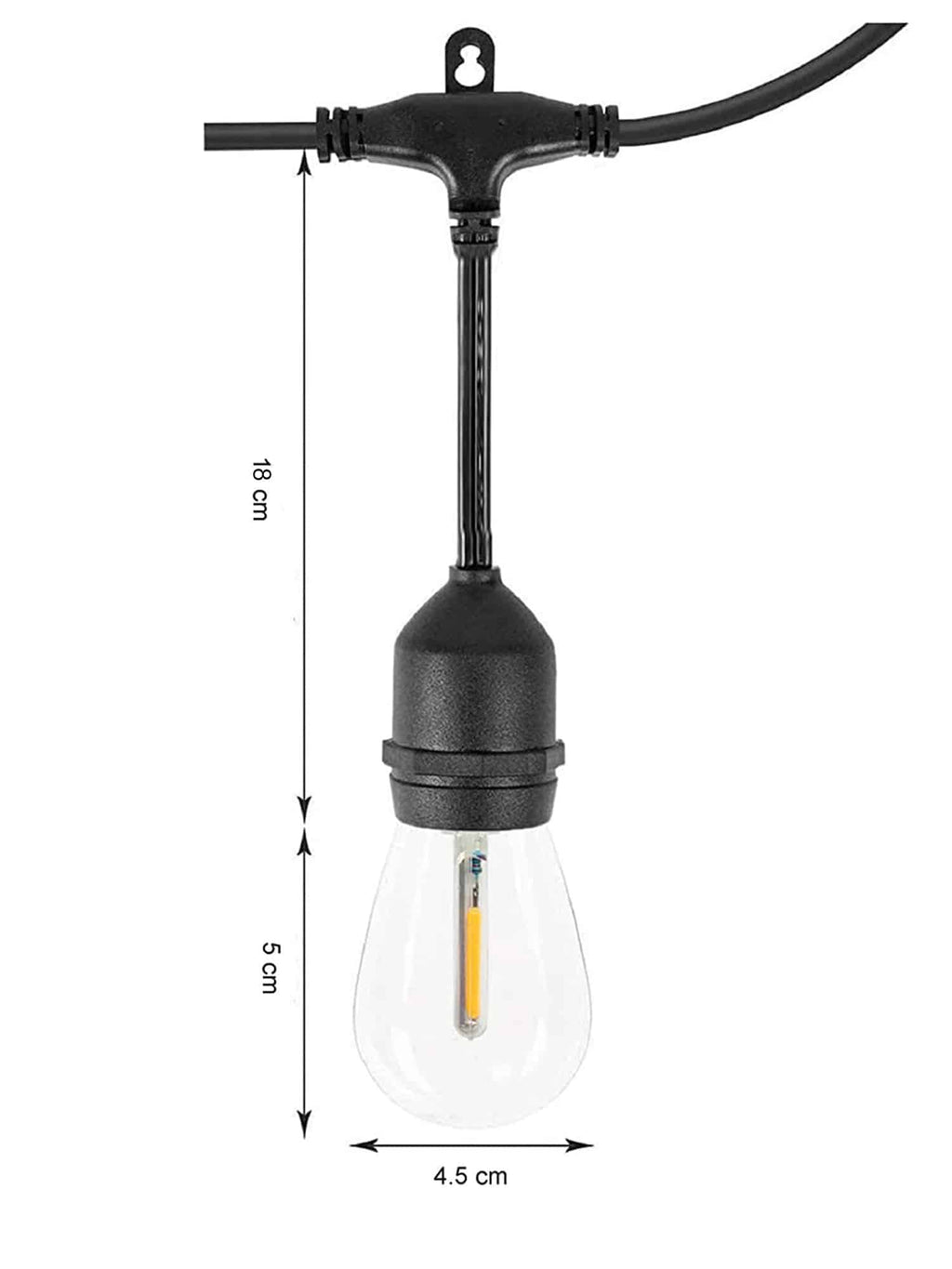 Catenaria LED per Esterno Solare IP65