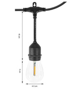 Catenaria LED per Esterno Solare IP65