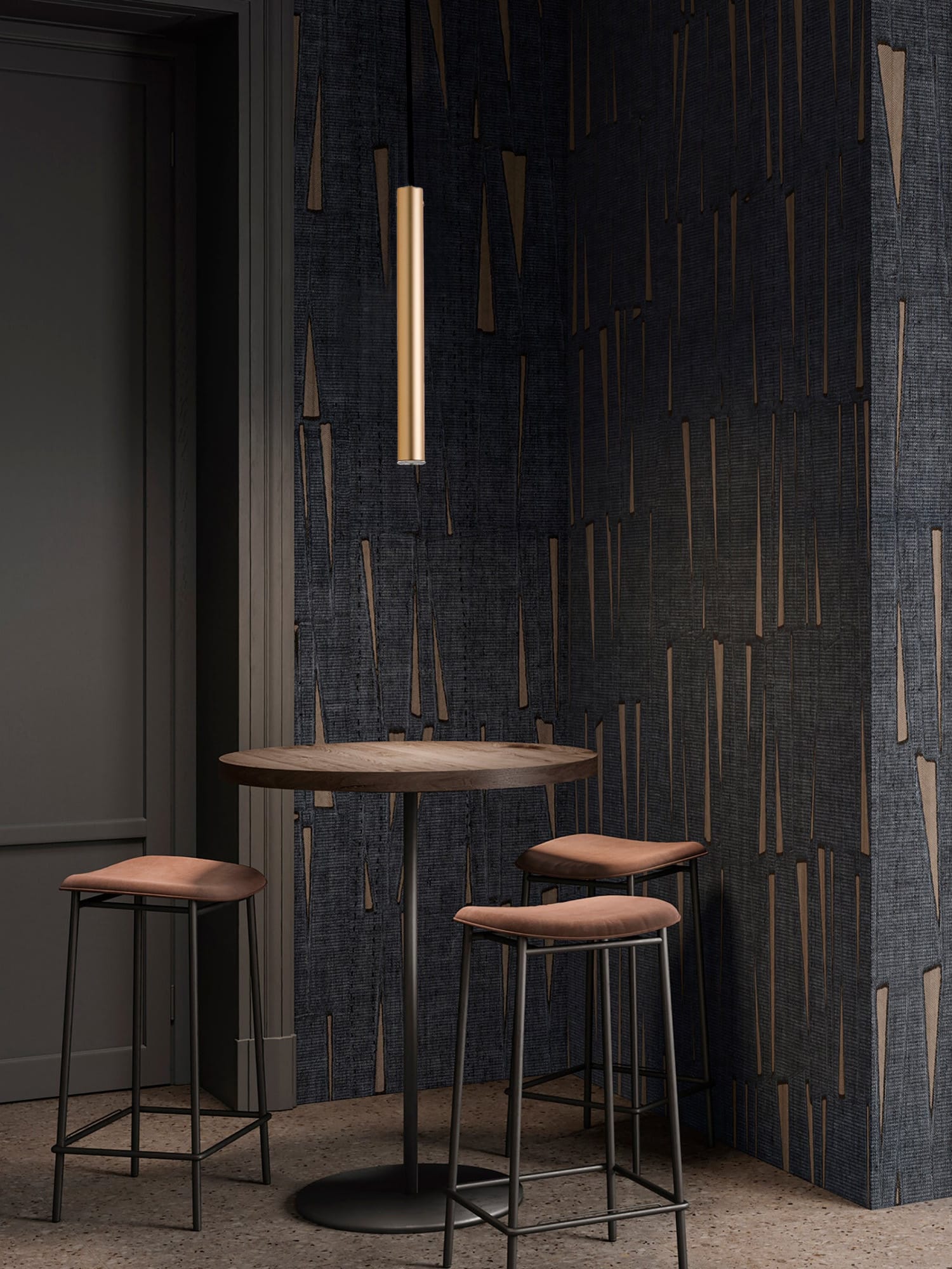 Pendente Led Tubo Evo Oro 5w