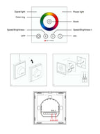Telecomando da Parete RGB Full Touch