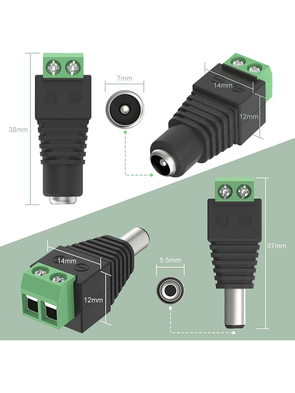 DC Connettore di Alimentazione senza Cavo