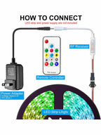 RGB IC LED Controller con Telecomanda 14Key