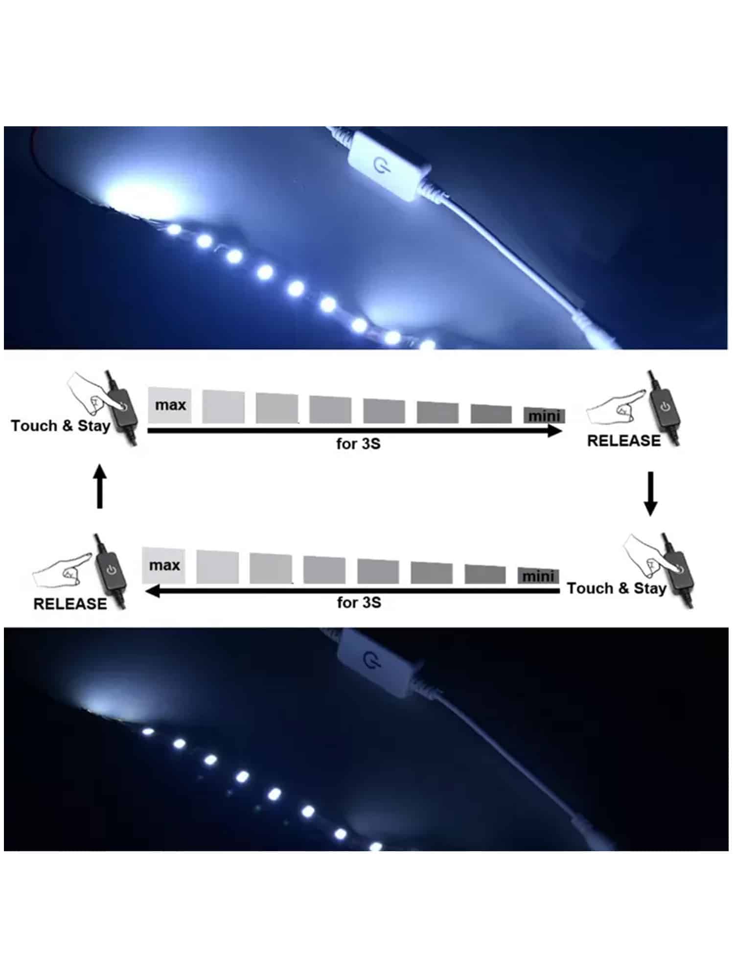 Interruttore Dimmer Touch per Strisce LED