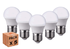 5x LAMPADINA LED G45